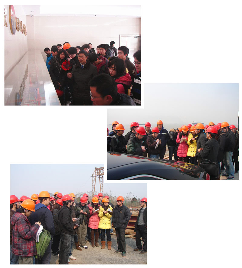 同濟大學來應屆畢業生我公司參觀實習