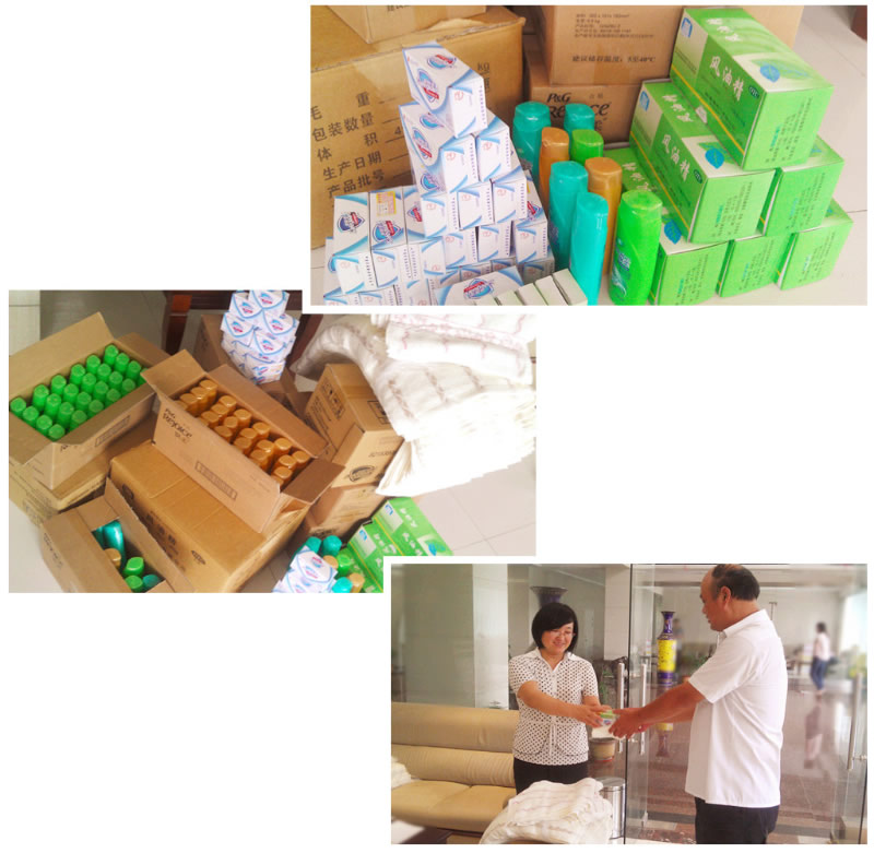 防暑降溫送清涼─公司為全體員工發放夏季生活用品