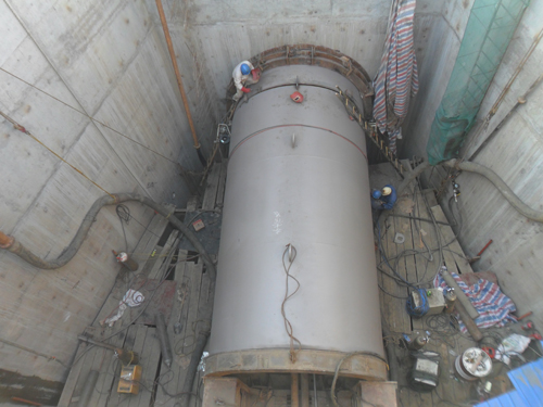 江蘇南通電廠循環水取水工程頂管施工順利完成